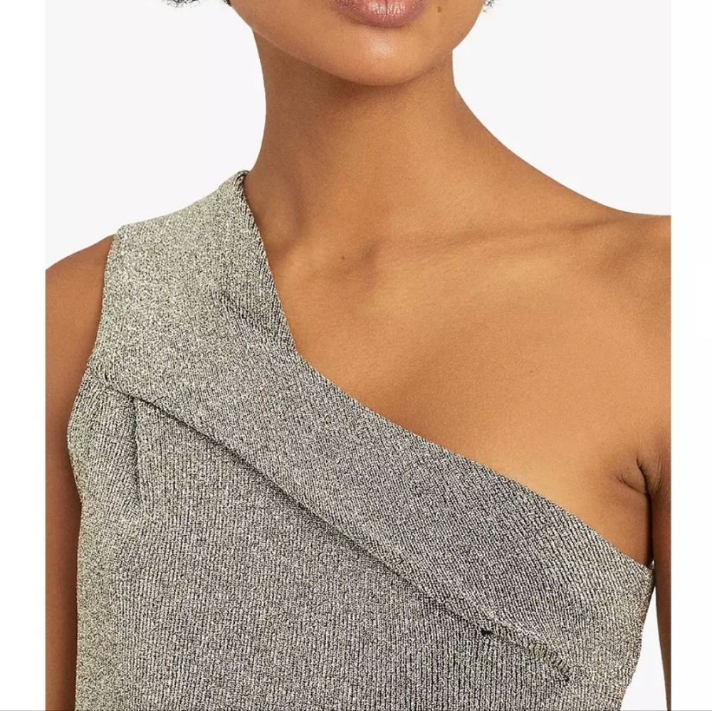 a-NWT REISS | Lordes Metallic Dress - Picture 6 of 11